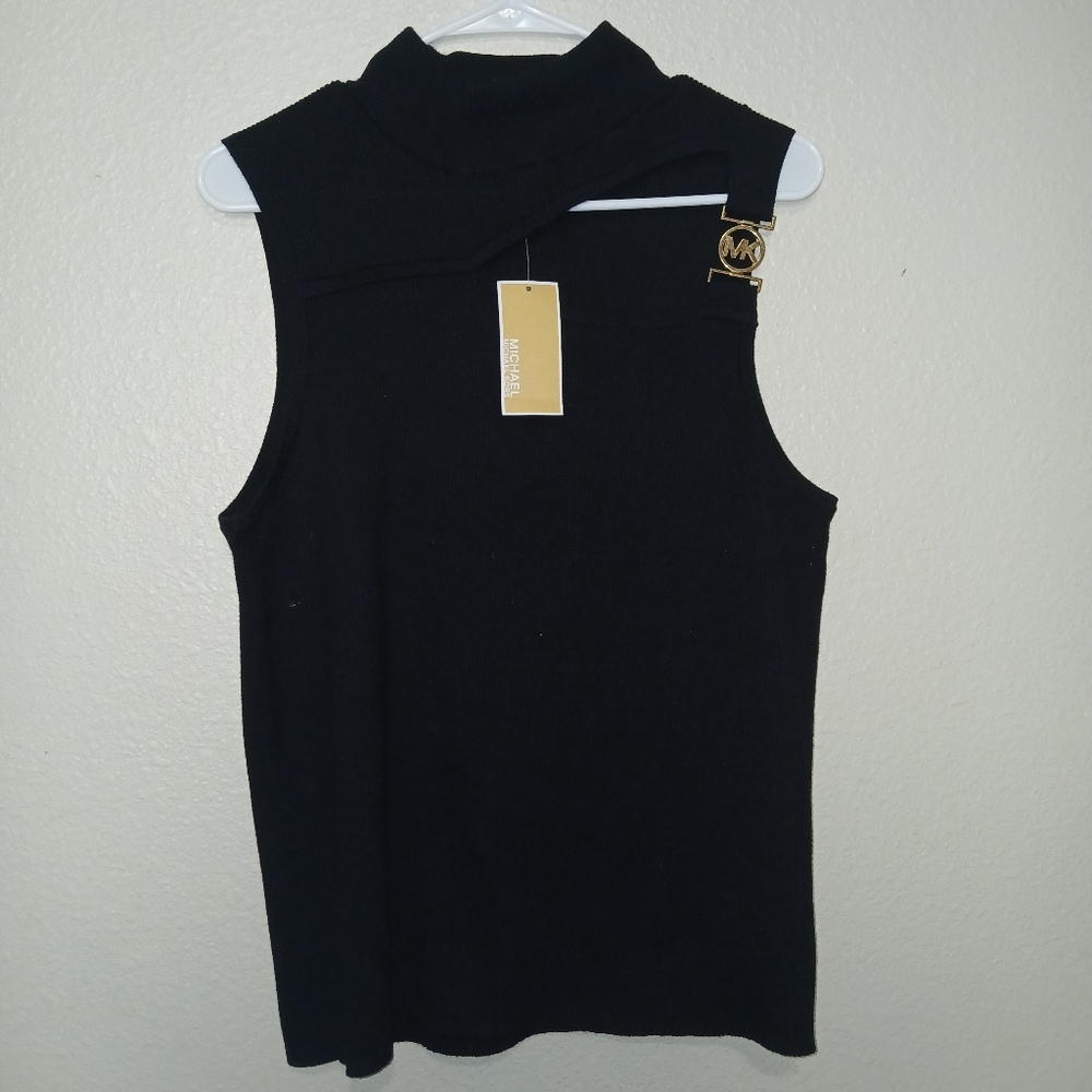 Michael Kors Black Sleeveless Top